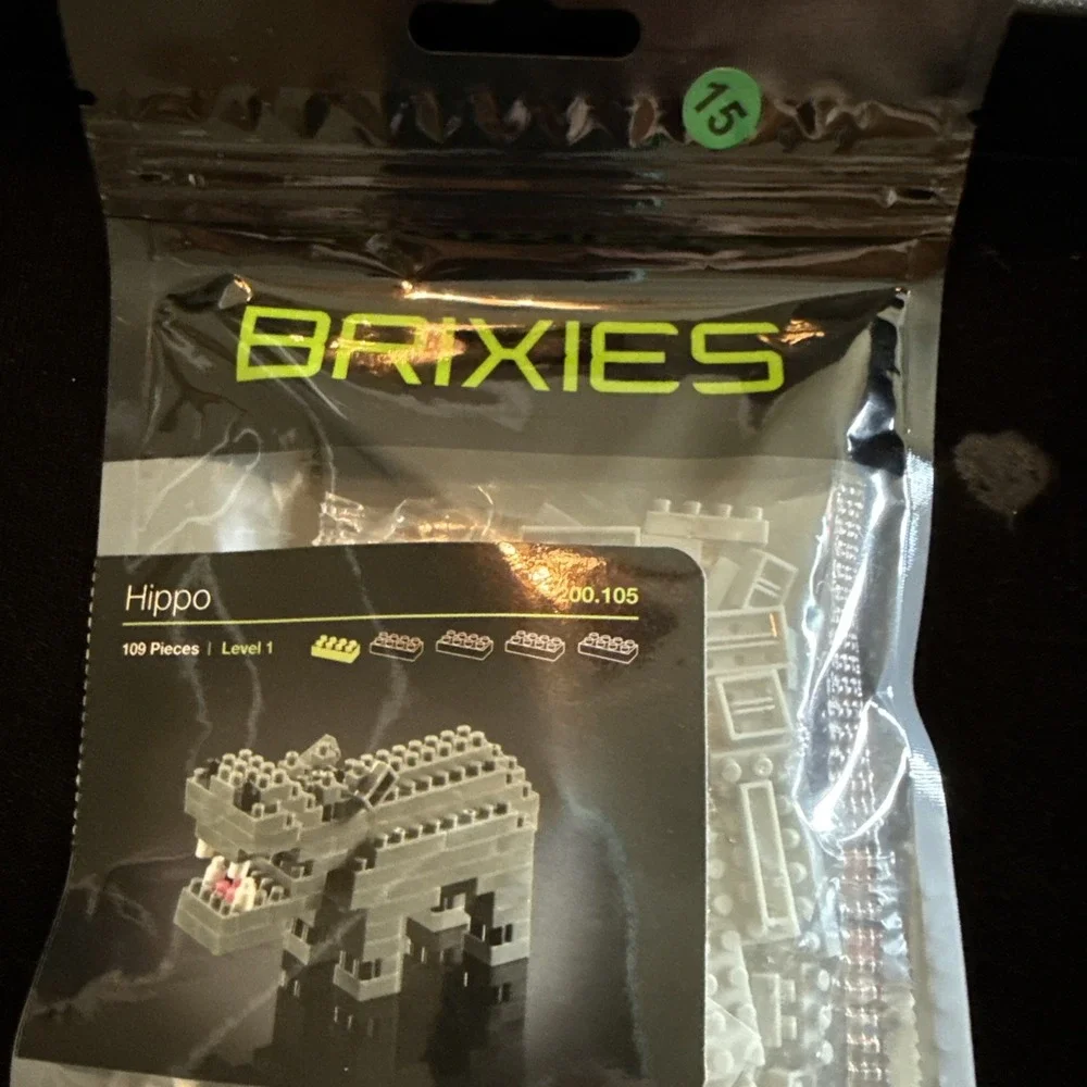 NEW BRIXIES HIPPO - 109 Pieces Nano / Micro-Sized Building Blocks #200.105 (4009